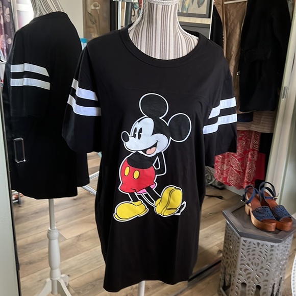 Disney, black Disney with Mickey Mouse, shirt